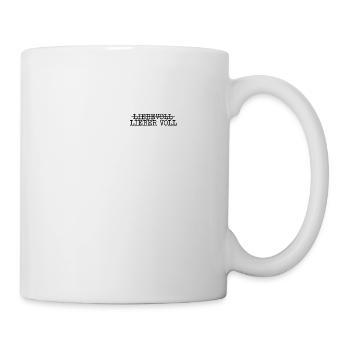LIEBEVOLL LIEBER VOLL - Humor - Tasse - Weiß - Rechts