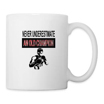 Boxchampion knock out Punch K.O schlagen Geschenk - Tasse - Weiß - Rechts