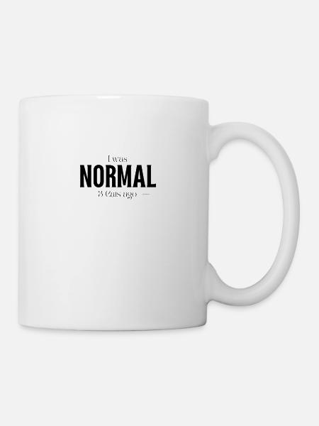 Ich war Normal vor drei Katzen Katzenliebhaber - Tasse - Weiß