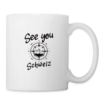 Suisse Snowboarding Suisse randonnée et ski - Mug blanc - blanc - Droite