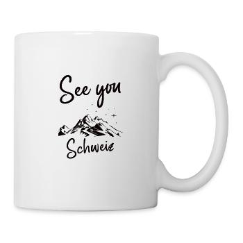 Suisse Snowboarding Suisse randonnée et ski - Mug blanc - blanc - Droite
