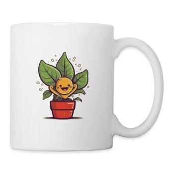 Fröhliche Pflanze Trademark - Tasse - Weiß - Rechts