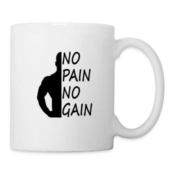 Fitness Fitnessstudio Training trainieren Geschenk - Tasse - Weiß - Rechts