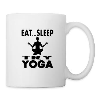 Yoga My Therapy I Love Yoga Gift Idea - Mug - white - Right