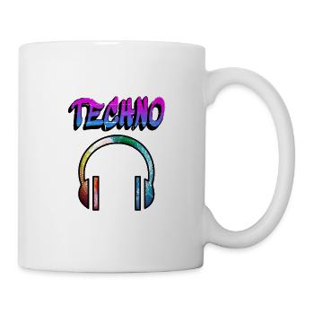 Techno Music hören Musiker Musik hören Radio gift - Tasse - Weiß - Rechts