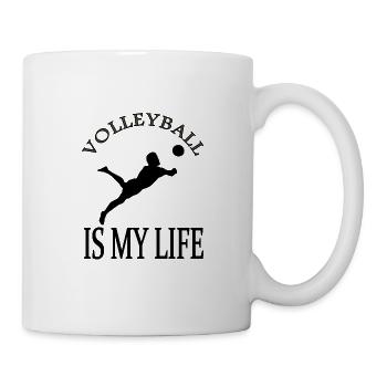 Le volley-ball est mon cadeau de joueur de volley-ball de vie - Mug blanc - blanc - Droite