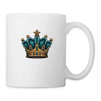 Couronne royale de Krone - Mug blanc - blanc - Droite