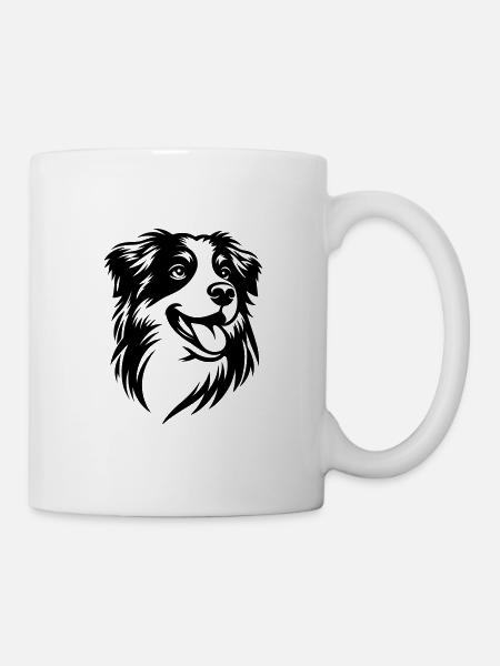 Aussie Portrait Vector ❤ - Mug - white