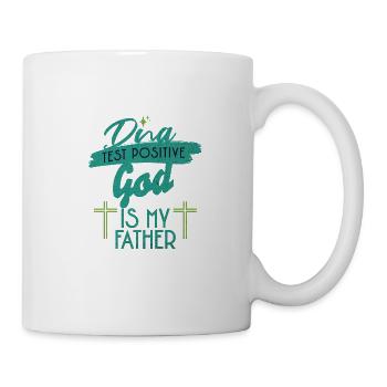 DNA Test God Is My Father - Mug - white - Right