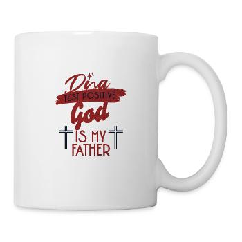 DNA Test God Is My Father - Mug - white - Right