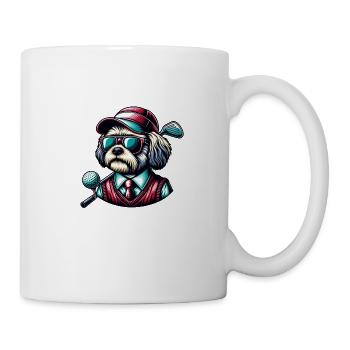 Bolonka Golfeurs Terrain de golf Propriétaires de chiens - Mug blanc - blanc - Droite