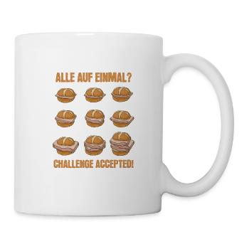 Leberkäse Challenge Bayrisch Leberkässemmel - Tasse - Weiß - Rechts