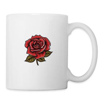 Amour de la rose - Mug blanc - blanc - Droite