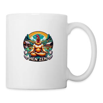 Hen Zen Rooster Chicken Farm - Mug - white - Right