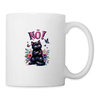 Chat drôle de dire non ! Pour les amoureux des chats - Mug blanc - blanc - Droite