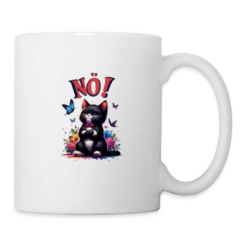 Chat drôle de dire non ! Pour les amoureux des chats - Mug blanc - blanc - Droite