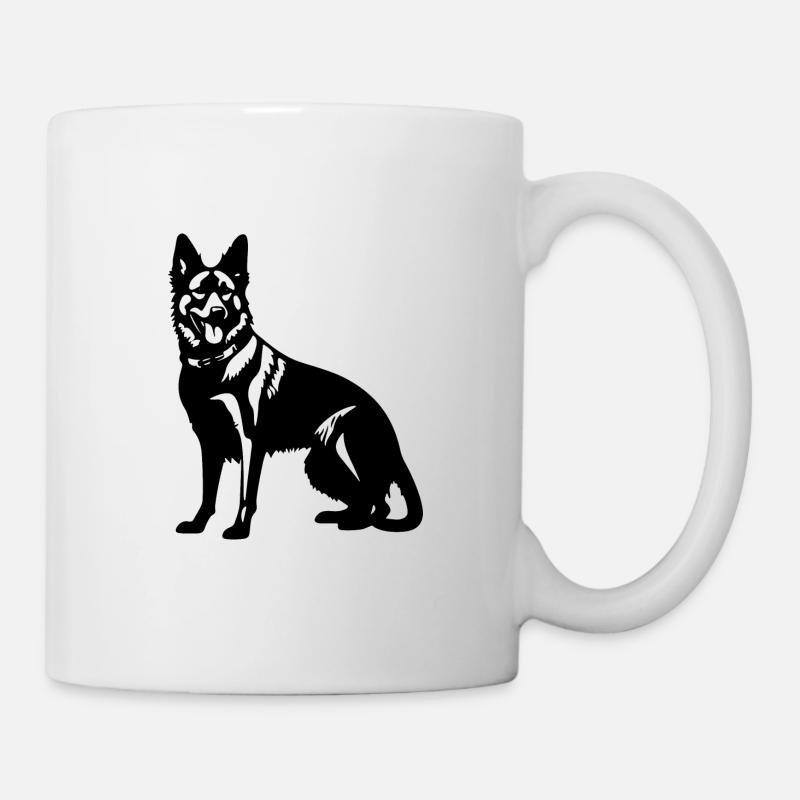 German Shepherd Hund - Kop/krus - hvid