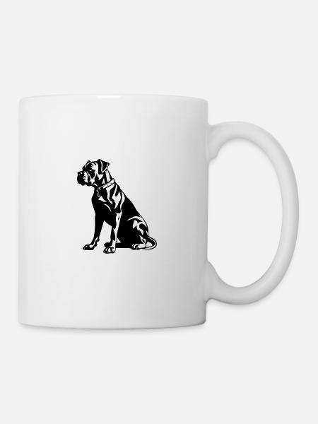 Boxer Hund - Tasse - Weiß