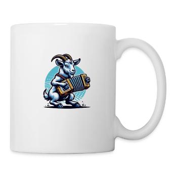 Goats Accordion Player Music Design - Mug - white - Right