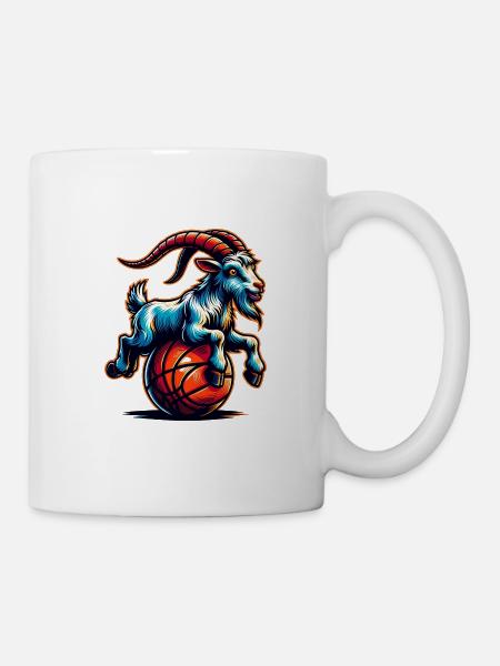 Ziege Basketball Spieler Sport Team - Tasse - Weiß