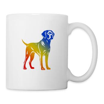 Labrador Chien Coloré - Mug blanc - blanc - Droite