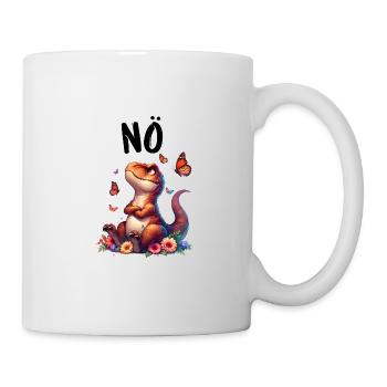 Dinosaur Dinos Saying Nope for Boys and Girls - Mug - white - Right