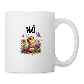Dinosaur Dinos Saying Nope for Boys and Girls - Mug - white - Right