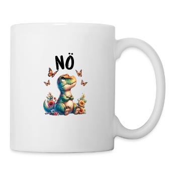 Dinosaur Dinos Saying Nope for Boys and Girls - Mug - white - Right
