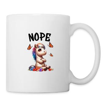 Cheval Drôle Dicton Non pour les amoureux des chevaux - Mug blanc - blanc - Droite