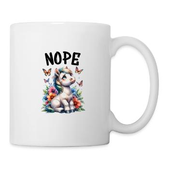 Cheval Drôle Dicton Non pour les amoureux des chevaux - Mug blanc - blanc - Droite