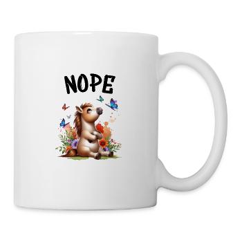 Cheval Drôle Dicton Non pour les amoureux des chevaux - Mug blanc - blanc - Droite