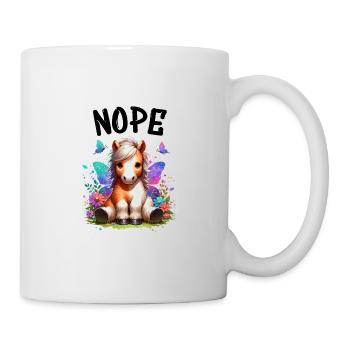 Cheval Drôle Dicton Non pour les amoureux des chevaux - Mug blanc - blanc - Droite