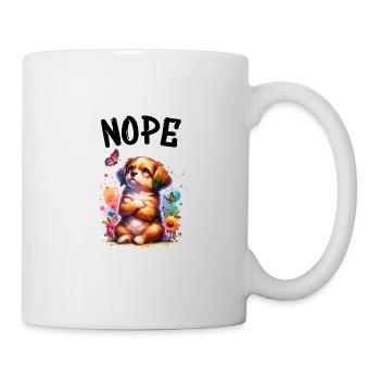 Dog Funny Saying Nope for Dog Lovers - Mug - white - Right