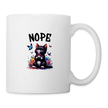 Chat drôle de dicton non pour les amoureux des chats - Mug blanc - blanc - Droite