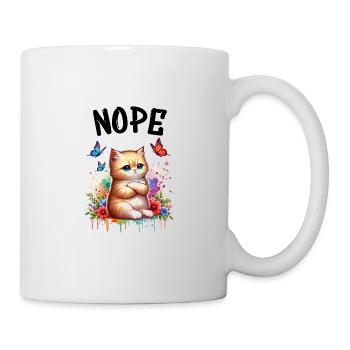 Chat drôle de dicton non pour les amoureux des chats - Mug blanc - blanc - Droite