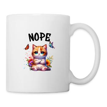 Chat drôle de dicton non pour les amoureux des chats - Mug blanc - blanc - Droite
