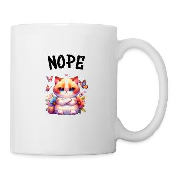 Chat drôle de dicton non pour les amoureux des chats - Mug blanc - blanc - Droite
