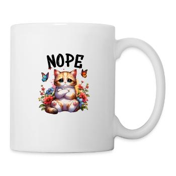 Chat drôle de dicton non pour les amoureux des chats - Mug blanc - blanc - Droite