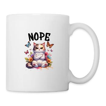 Chat drôle de dicton non pour les amoureux des chats - Mug blanc - blanc - Droite