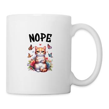 Chat drôle de dicton non pour les amoureux des chats - Mug blanc - blanc - Droite
