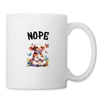Cow Saying Nope for Boys and Girls - Mug - white - Right