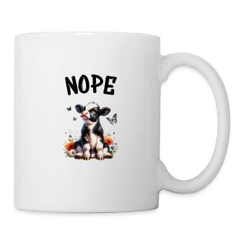 Cow Saying Nope for Boys and Girls - Mug - white - Right