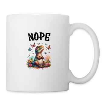 Dinosaur Saying Nope for Boys and Girls - Mug - white - Right