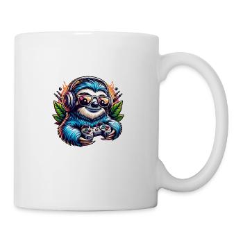 Conception de nerd paresseux de joueur drôle - Mug blanc - blanc - Droite