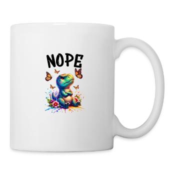 Dinosaur Saying Nope for Boys and Girls - Mug - white - Right