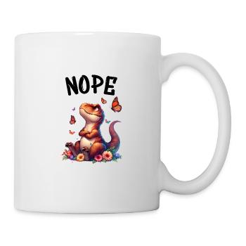 Dinosaur Saying Nope for Boys and Girls - Mug - white - Right