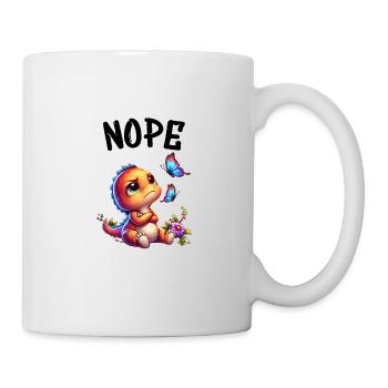 Dinosaur Saying Nope for Boys and Girls - Mug - white - Right