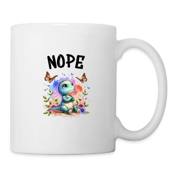 Dinosaur Saying Nope for Boys and Girls - Mug - white - Right