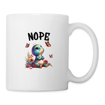 Dinosaur Saying Nope for Boys and Girls - Mug - white - Right