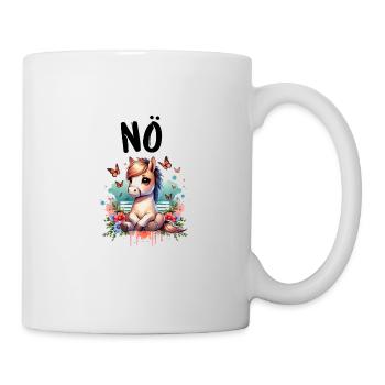 Cheval Drôle Dire Nope Cavalier Amoureux des chevaux - Mug blanc - blanc - Droite